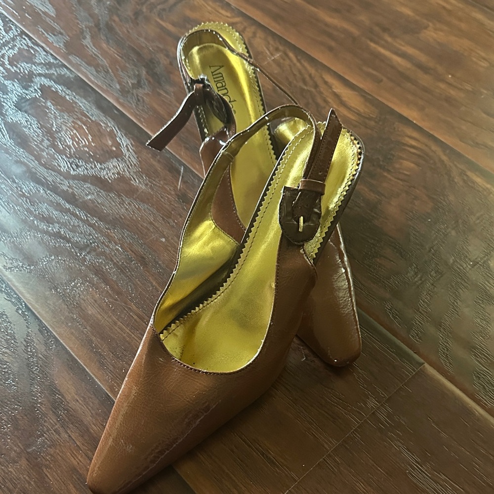 Macy's Stylish Tan Slingback Heels